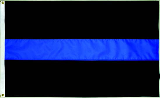 Thin Blue Line Flag - 3'x5' - For Outdoor Use