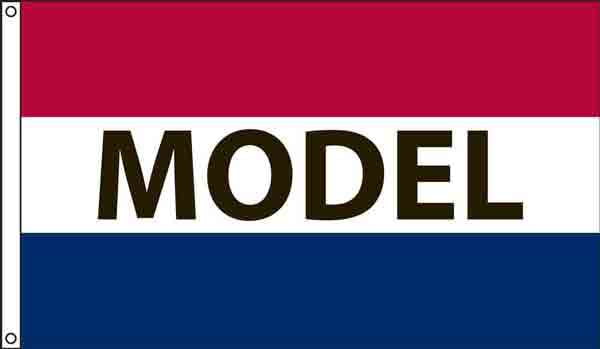 "Model" Message Flag - 3'x5' - For Outdoor Use