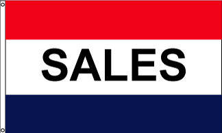 "Sales" Message Flag - 3'x5' - For Outdoor Use