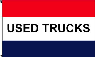 "Used Trucks" Message Flag - 3'x5' - For Outdoor Use
