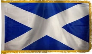 Scotland st. Andrew cross flag with fringe - for indoor use