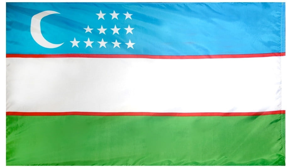 Uzbekistan Flag - For Outdoor Use