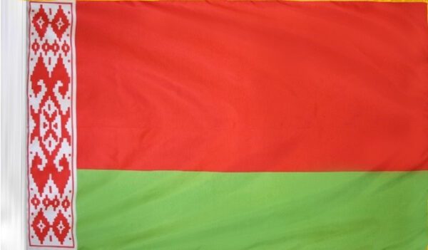 Belarus flag with pole sleeve - for indoor use