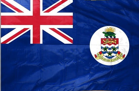 Cayman islands flag with pole sleeve - for indoor use