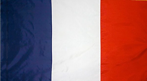 France flag with pole sleeve - for indoor use
