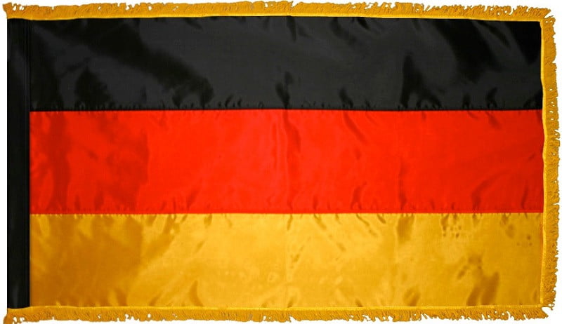 Germany Flag with Fringe - For Indoor Use
