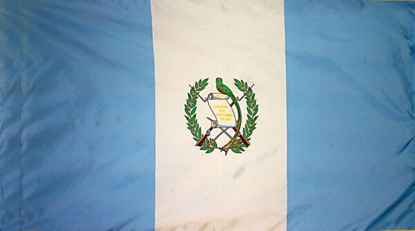 Guatemala flag with pole sleeve - for indoor use