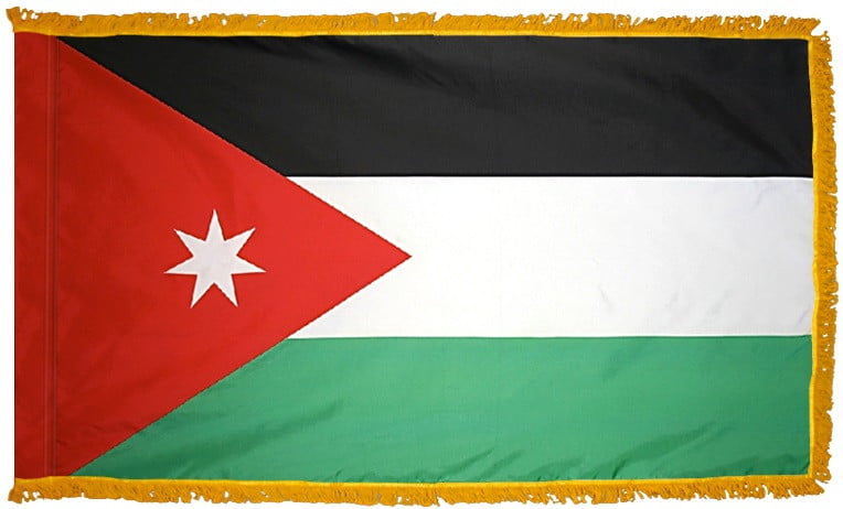 Jordan Flag with Fringe - For Indoor Use