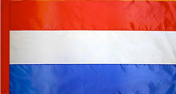 Netherlands flag with pole sleeve - for indoor use