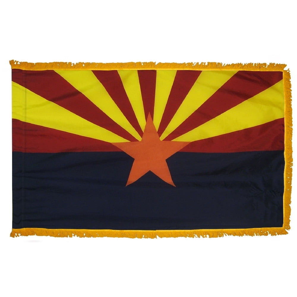 Arizona - State Flag with Fringe - For Indoor Use