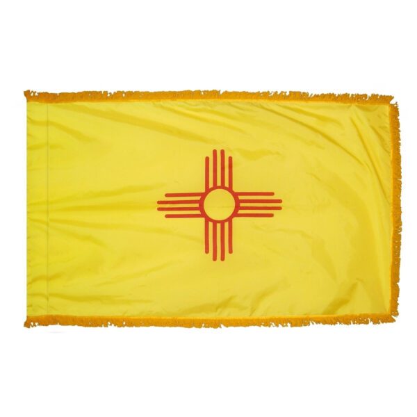 New mexico - state flag with fringe - for indoor use