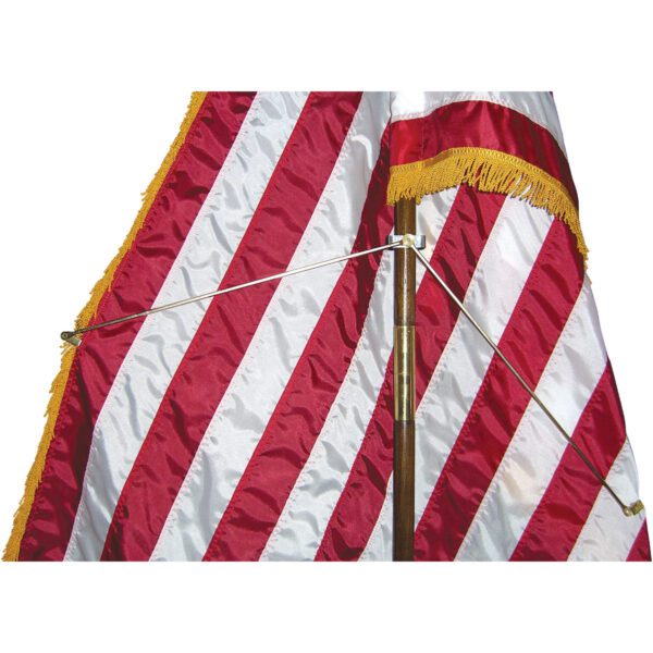 American flag set - deluxe oak flagpole