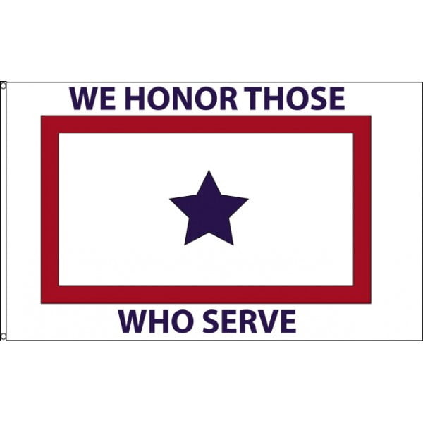 "We Honor Those Who Serve" Flag - 3'x5' - For Outdoor Use