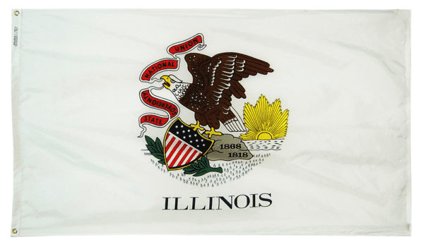 Illinois - state flag - for outdoor use