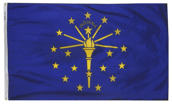 Indiana - state flag - for outdoor use