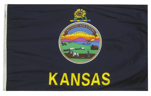 Kansas - state flag - for outdoor use
