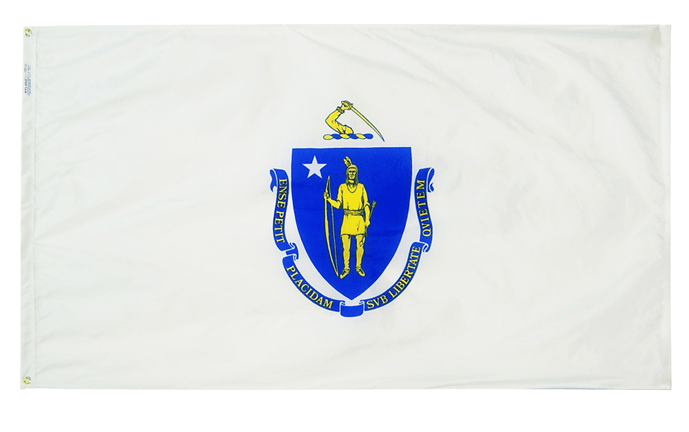 Massachusetts - State Flag - For Outdoor Use