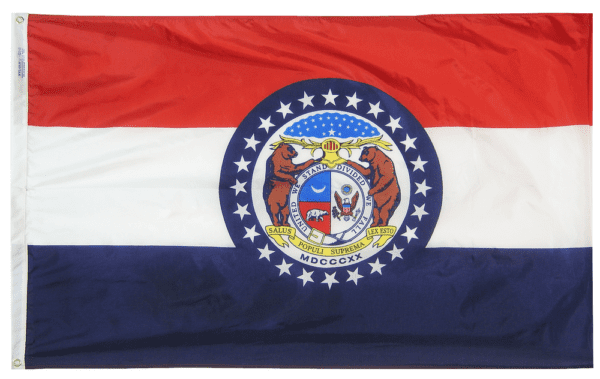 Missouri - state flag - for outdoor use