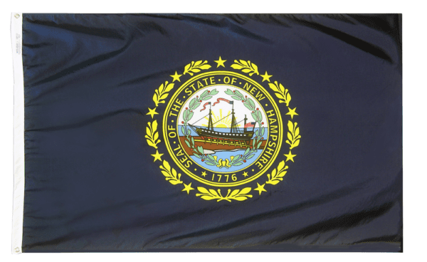 New hampshire - state flag - for outdoor use
