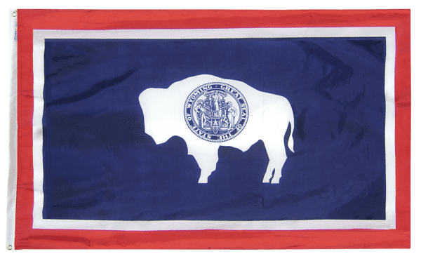 Wyoming - state flag - for outdoor use