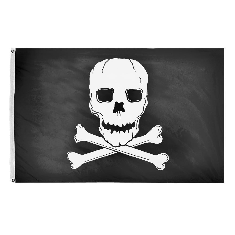 Jolly Roger Flag - 3'x5' - For Outdoor Use