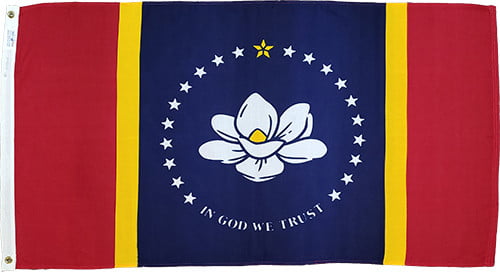 Mississippi - state flag - for outdoor use