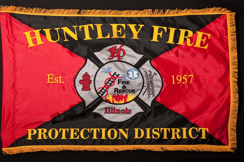Embroidered custom flags - huntley, il