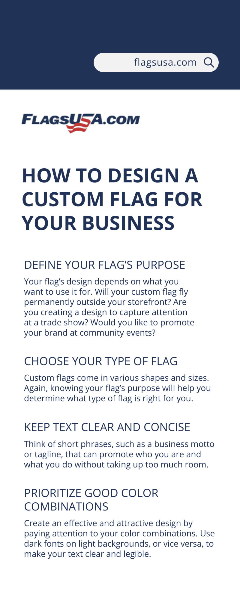 How to design a custom flag for your business