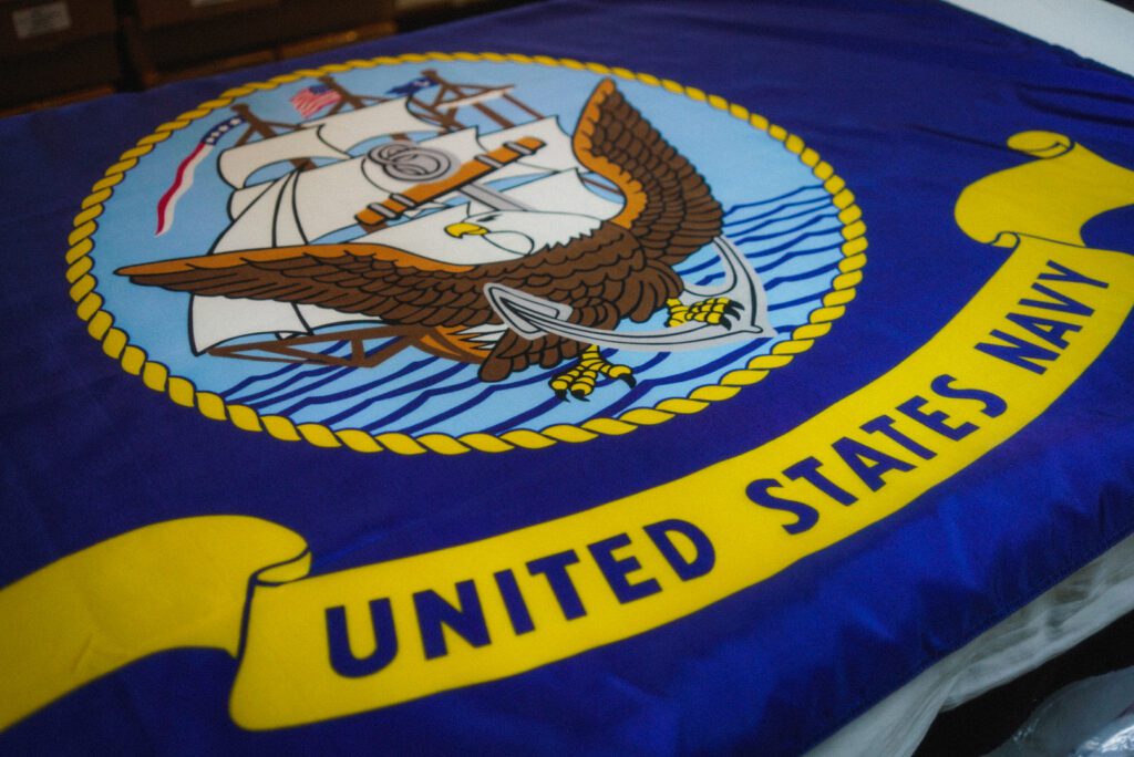 United states navy military flag