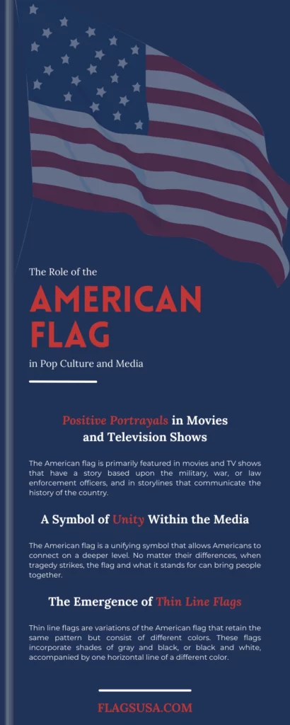 The role of the american flas in pop culture and media