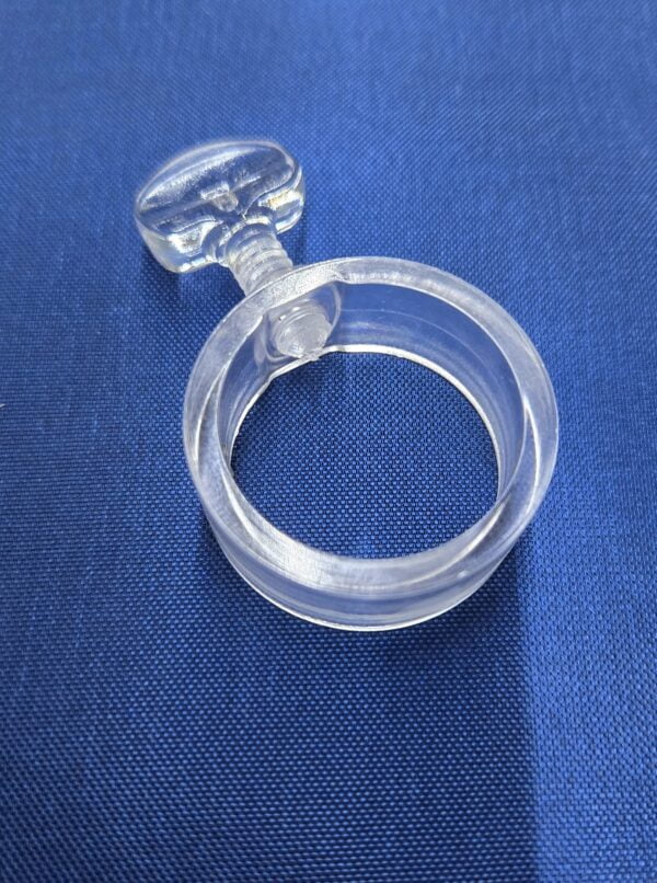 Plastic ring for spinning poles